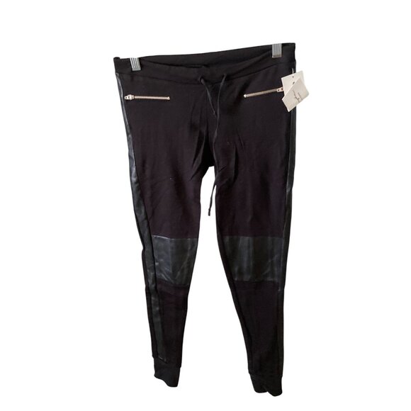 Spiritual Gangster Pants - NWT  Spiritual Gangster Faux Insert Leather Jogger Leggings XS/Small